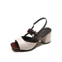 Laden Sie das Bild in den Galerie-Viewer, Damen Hochhackige Sandalen mit Schnalle