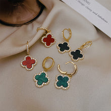 Laden Sie das Bild in den Galerie-Viewer, Schöne Ohrringe mit vierblättrigem Kleeblatt