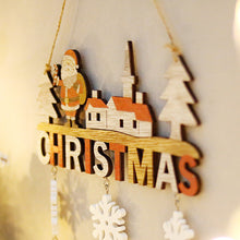 Laden Sie das Bild in den Galerie-Viewer, Kreative weihnachtliche Wanddekoration aus Holz