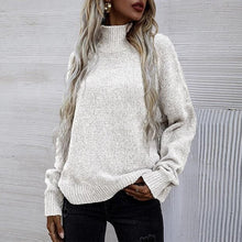 Laden Sie das Bild in den Galerie-Viewer, Damen Pullover mit Rollkragen