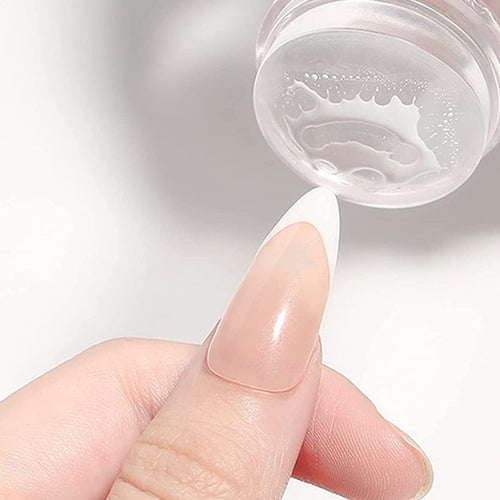 Transparenter Silikon-Nagelkunststempel