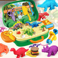 Laden Sie das Bild in den Galerie-Viewer, Farbiges Plastilin-Set Mit Dinosaurier-Schimmel