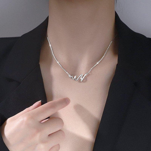 Wellenförmige Halskette für Damen