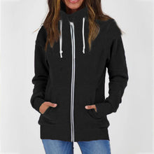 Laden Sie das Bild in den Galerie-Viewer, Fleece-Pullovermantel mit Reißverschluss