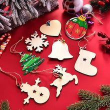 Laden Sie das Bild in den Galerie-Viewer, Kreativer Weihnachtsbaumanhänger Aus Holz