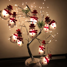 Laden Sie das Bild in den Galerie-Viewer, Weihnachten Plüsch Schneemann Lichterketten