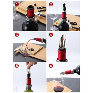 🔥2-in-1-Champagner-Verschlussstopfen aus Stahl für