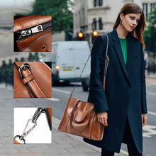 Laden Sie das Bild in den Galerie-Viewer, Damen Ölwachs Leder Einfache Tasche