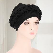 Laden Sie das Bild in den Galerie-Viewer, Weicher einfarbiger geflochtener Hut