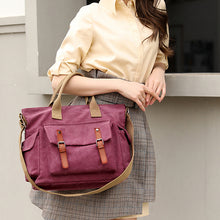 Laden Sie das Bild in den Galerie-Viewer, Damen Handtasche Umhängetasche aus Segeltuch