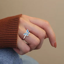 Laden Sie das Bild in den Galerie-Viewer, Rotierender Offener Schmetterling-Ring