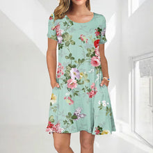 Laden Sie das Bild in den Galerie-Viewer, Damen Sommerkleid mit Print