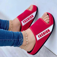 Laden Sie das Bild in den Galerie-Viewer, Damen flache Sandalen aus Stoff