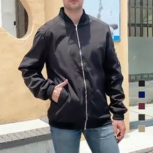 Laden Sie das Bild in den Galerie-Viewer, Herren Modische Bomberjacke
