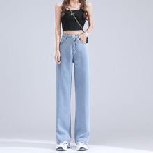 Laden Sie das Bild in den Galerie-Viewer, Jeans mit weitem Bein aus Eisseide