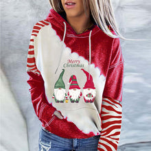 Laden Sie das Bild in den Galerie-Viewer, Lässiger Hoodie mit Weihnachtsmotiv