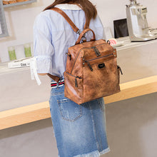 Laden Sie das Bild in den Galerie-Viewer, Damen Schultertasche aus Ölwachsleder mit großem Fassungsvermögen