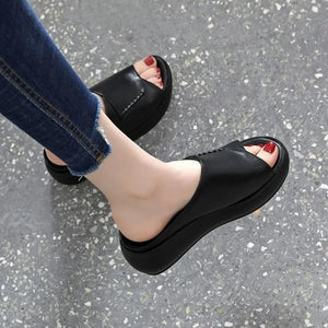 Sommerliche Fischmaulsandalen mit weicher Sohle für Damen