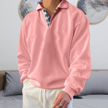 Laden Sie das Bild in den Galerie-Viewer, Einfarbiges Lässiges Langärmeliges Sweatshirt für Herren
