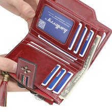 Laden Sie das Bild in den Galerie-Viewer, Multifunktionale Quasten-Reißverschluss-Geldbörse