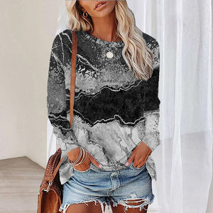 T-Shirt mit mehrfarbigem Aufdruck