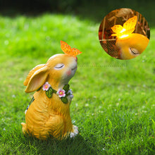 Laden Sie das Bild in den Galerie-Viewer, Ostern Solarbetriebenes LED-Kaninchen-Gartenlicht