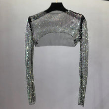 Laden Sie das Bild in den Galerie-Viewer, Französischer Netz-Sonnenschal mit Diamanten