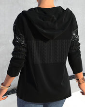 Laden Sie das Bild in den Galerie-Viewer, Hoodie mit Reißverschluss und Pailletten