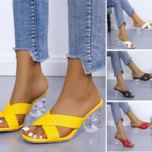 Laden Sie das Bild in den Galerie-Viewer, Damen Sommer Sandalen mit hohem Absatz