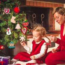 Laden Sie das Bild in den Galerie-Viewer, Kreativer Weihnachtsbaumanhänger Aus Holz