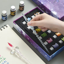 Laden Sie das Bild in den Galerie-Viewer, Sternenhimmel Glasstift-Tinten-Set