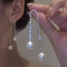 Laden Sie das Bild in den Galerie-Viewer, Elegante Diamant-Quastenperlenohrringe