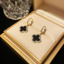 Laden Sie das Bild in den Galerie-Viewer, Schöne Ohrringe mit vierblättrigem Kleeblatt