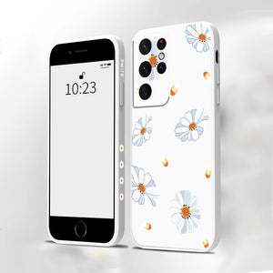 Gänseblümchen-Handyhülle aus Silikon für Samsung