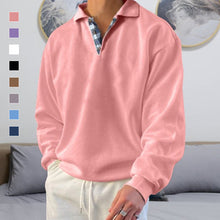 Laden Sie das Bild in den Galerie-Viewer, Einfarbiges Lässiges Langärmeliges Sweatshirt für Herren