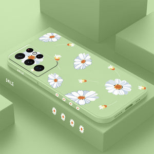 Gänseblümchen-Handyhülle aus Silikon für Samsung