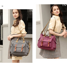 Laden Sie das Bild in den Galerie-Viewer, Damen Handtasche Umhängetasche aus Segeltuch