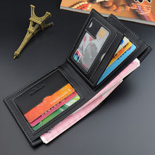 Laden Sie das Bild in den Galerie-Viewer, Herr kurze modische lässige Geldbörse mit mehreren Karten