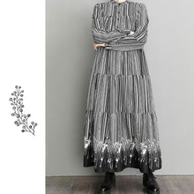 Laden Sie das Bild in den Galerie-Viewer, Damen stylisches lässiges Retrokleid