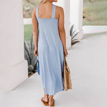 Laden Sie das Bild in den Galerie-Viewer, Damen langes Kleid mit Neckholder