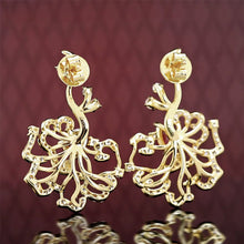 Laden Sie das Bild in den Galerie-Viewer, Goldrand Rubin Ohrstecker