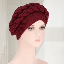 Laden Sie das Bild in den Galerie-Viewer, Weicher einfarbiger geflochtener Hut