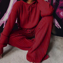 Laden Sie das Bild in den Galerie-Viewer, Lässig gestricktes 2-teiliges Set für Damen