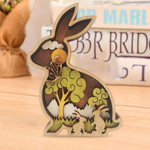 Laden Sie das Bild in den Galerie-Viewer, Ostern Tierische Dekoration aus Holz