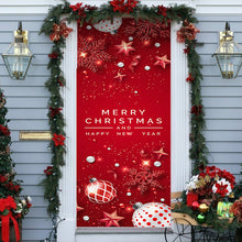 Laden Sie das Bild in den Galerie-Viewer, Weihnachtlicher Selbstklebender Entfernbarer Dekorativer Türaufkleber
