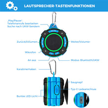 Laden Sie das Bild in den Galerie-Viewer, Saker Bluetooth-Lautsprecher IPX7 wasserdicht