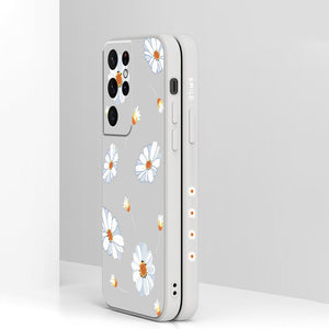 Gänseblümchen-Handyhülle aus Silikon für Samsung