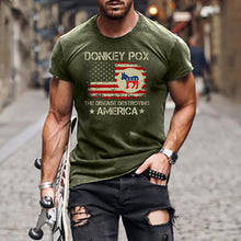 Laden Sie das Bild in den Galerie-Viewer, Rundhals-T-Shirt mit trendigem Print