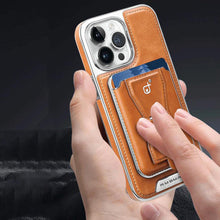 Laden Sie das Bild in den Galerie-Viewer, Luxuriöse magnetische Handytasche aus Leder