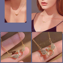 Laden Sie das Bild in den Galerie-Viewer, Glänzende Halskette mit Engelsflügel